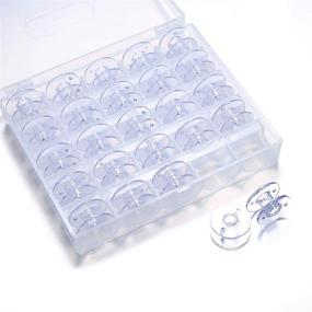 img 2 attached to YEQIN 25 Pack of Sewing and Embroidery Bobbins for Brother Baby Lock Machines - Class 15, Size A, Sa156, Blg-bob (with Box)