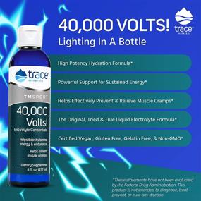 img 3 attached to 💧 40,000 Volts Trace Minerals Liquid Electrolyte Concentrate - 8oz 3 Pack: Relief of Dehydration, Leg & Muscle Cramps, Energy Support with Magnesium, Potassium, Sulfate, Boron & Other Trace Minerals