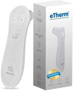 🌡️ elepho etherm infrared ear and forehead thermometer: accurate instant read for adults, kids, babies, and infants - slim design, easy-to-read lcd display logo