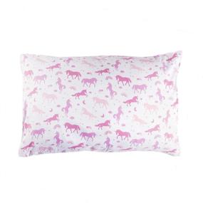 img 1 attached to 🦄 Magical Unicorn Twin Sheet Set for Kids - Pink & Purple Bedding