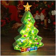 🎄 denicmic tabletop christmas tree: fun musical miniature xmas tree with battery operated led lamp - perfect christmas decorations and festive xmas gifts logo