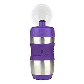 img 2 attached to Kid Basix Safe Sporter 12oz: Durable Stainless Steel Water Bottle for Kids, Purple