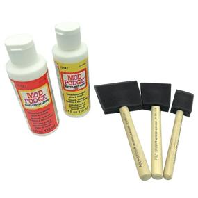 img 4 attached to Podge Gloss Starter Bundle Brushes