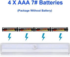img 2 attached to Xglysmyc 10 LED Infrared Induction Light: Motion Sensor Night Light for Closets & More - 3 Pack