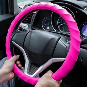 img 1 attached to Silicone Steering Wheel Cover Trucks