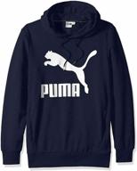 puma classics fleece hoodie cotton logo