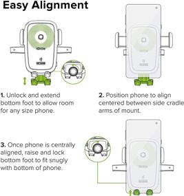 img 2 attached to iOttie Простой одно касание беспроводной зарядки Qi Вент Маунт | Быстрая зарядка для Samsung Galaxy и Note | Стандартная зарядка для iPhone, XS Max и устройств Qi + Двойной зарядник