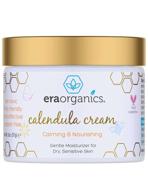 🌿 era organics calendula cream: exceptional soothing and moisturizing baby lotion for delicate skin prone to eczema, cradle cap, acne, rashes, hives with cocoa butter, rosemary, zinc oxide & more logo