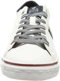 img 3 attached to White Mustang Men's Low Top Sneakers - Essential Men's Shoes for Style and Comfort