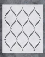 🌿 gss designs large trellis wall stencil (20x24 inch) - reusable template for wall painting & décor - ideal for furniture, floors, fabrics - sl-043 logo