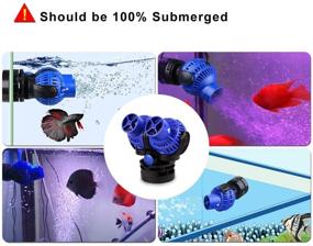 img 3 attached to 🐠 Enhanced 1600 GPH Aquarium Circulation Pump Wave Maker Power Head with Magnetic Mount Suction – Maximized SEO