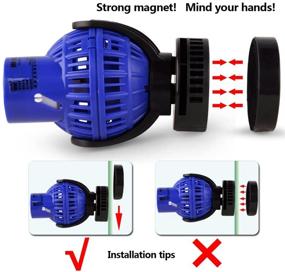 img 1 attached to 🐠 Enhanced 1600 GPH Aquarium Circulation Pump Wave Maker Power Head with Magnetic Mount Suction – Maximized SEO