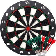 ylovetoys soft tip dart board set with rubber surface, 16.4 inch safety kids dartboard and 9 soft tip darts - ideal office and family leisure sport game, perfect boys toys gifts логотип