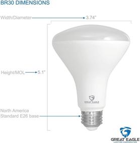 img 2 attached to 💡 Superb Illumination: Great Eagle BR30 LED Bulb 9 Inches – Brighten Your Space!