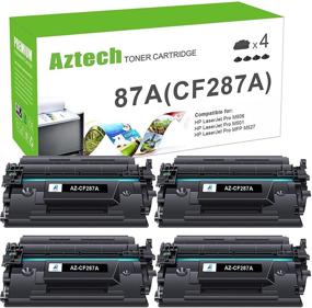 img 4 attached to 🖨️ HP 87A CF287A 87X CF287X Toner Cartridge Replacement - Aztech Compatible for HP Laserjet Enterprise M506 M506dn M506n M506x, HP Laserjet Pro M501 M501dn M527 M527dn Printer BLACK (4-Pack)