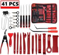 jojoy lux 41 pack auto trim removal tool set: car audio dash, door panel, window molding, and fastener remover pry kit with zipper bag logo