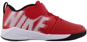 img 2 attached to 🏀 Nike Little Girls' Hustle Basketball Shoes AT5299 002 - Athletic