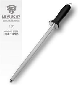 img 4 attached to 🔪 LEVINCHY Honing Steel 10 Inch Knife Sharpener Rod: The Ultimate Professional Knife Sharpening Tool