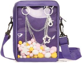 img 3 attached to Stylish Crossbody Transparent Shoulder Messenger Satchels: Women's Must-Have Handbags & Wallets!