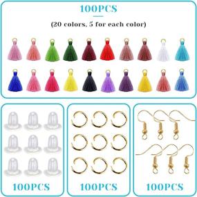 img 3 attached to Multi Color Tassels Earring Jewelry Accessory Beading & Jewelry Making