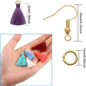 img 2 attached to Multi Color Tassels Earring Jewelry Accessory Beading & Jewelry Making