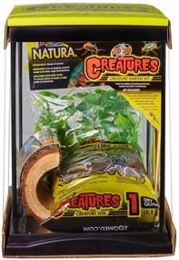 img 2 attached to 🕷️ Zoo Med Creatures Invertebrate Habitat Kit, Ideal for Pet Spiders, Insects & Other Invertebrates, 8.5 by 11 Inches