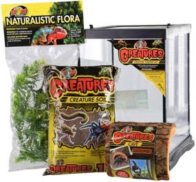img 3 attached to 🕷️ Zoo Med Creatures Invertebrate Habitat Kit, Ideal for Pet Spiders, Insects & Other Invertebrates, 8.5 by 11 Inches