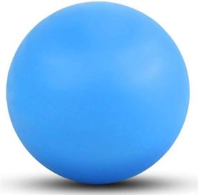 img 4 attached to 💙 Instant Relief with WOVTE Silicone Massage Lacrosse Ball for Sore Muscles: Trigger Point, Myofascial Release, Deep Tissue – Blue