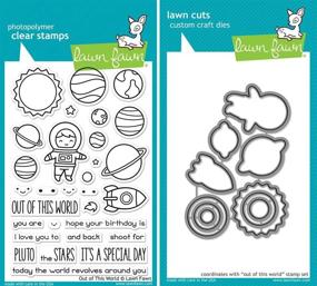 img 3 attached to Lawn Fawn This World Stamp: Elevate your Scrapbooking & Stamping Projects!