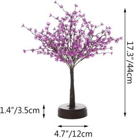 img 1 attached to 🎄 17-Inch Fairy Lights Tree Lamp for Christmas Table Decoration | Lighted Artificial Flower Bonsai Tree Lights | Plum Blossom LED Tree Tabletop Centerpieces Decor for Home Wedding | Ideal Gift for Teen Girls and Women