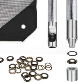 img 1 attached to 100 Sets of 1/2 Inch Grommet Kit with Tools and Storage Box 🔧 - Luxiv Grommets Eyelets 12mm Sewing Eyelets in 4 Colors (Gold, Silver, Black, Metal)