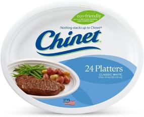 img 4 attached to 🍽️ Chinet Premium 10-Inch Platters, 24-Count Packs (Bundle of 4)