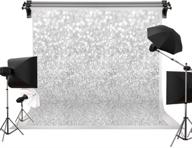 🌟 captivating kackool 7x5ft silver glitter backdrop: perfect for birthday parties, newborn photoshoots, and photography studios logo