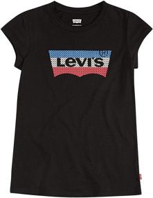 img 1 attached to 👕 Levi's Little Batwing T-Shirt Metallic for Girls' Tops, Tees & Blouses