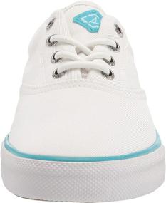 img 3 attached to 👟 White Sperry Striper Sustainable Sneaker