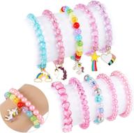 🌈 colorful friendship bracelet, stretchy and vibrant - gc rainbow logo