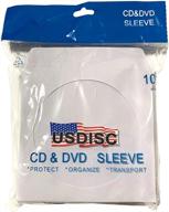 usdisc paper sleeves with 100g window & flap in white - pack of 100 logo