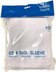 img 2 attached to USDISC Paper Sleeves with 100g Window & Flap in White - Pack of 100