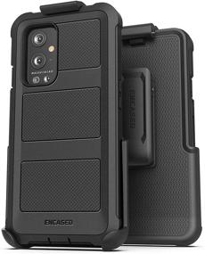 img 4 attached to 🦅 Falcon Armor OnePlus 9 Pro Belt Clip Case: Ultimate Protection with Screen Protector, Holster & Full Body Coverage (Black)