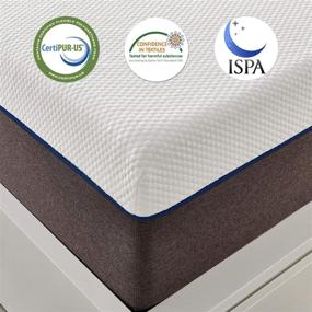 img 3 attached to 🛏️ JINGWEI 9 Inch Gel Memory Foam Full Size Mattress: Certified Foam, Pressure Relief, Medium Firm - 54 X 75 X 9 inches