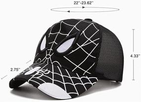 img 1 attached to 🧢 Детская бейсбольная кепка BAOZOON Spiderman Snapback - веселая шапка и аксессуар для мальчиков