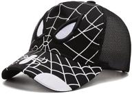 🧢 baozoon spiderman children snapback baseball cap - fun boys' hat & accessory logo