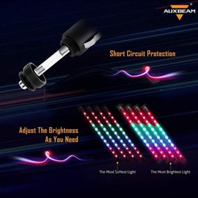 img 1 attached to Auxbeam Interior Bluetooth Automotive Multicolor