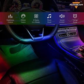 img 3 attached to Auxbeam Interior Bluetooth Automotive Multicolor