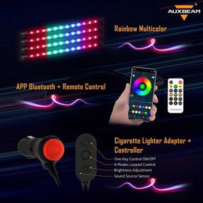 img 2 attached to Auxbeam Interior Bluetooth Automotive Multicolor