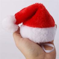 mini dog santa hat christmas logo