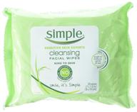 🧻 convenient 3-pack of simple cleansing facial wipes: 25 count per pack logo