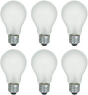 💡 high-quality a19 frosted incandescent rough service light bulb with long life - 10,000 hours, 40w, soft white (6 pack) logo