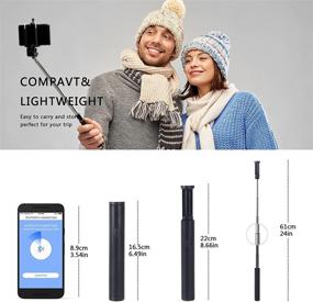 img 2 attached to MQOUNY Bluetooth Lightweight Aluminum Extendable Cell Phones & Accessories