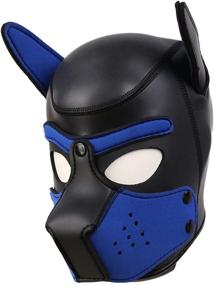 img 3 attached to Unleash Your Inner Pup with the Removable Neoprene Full Face Dog Head Mask for Adults
